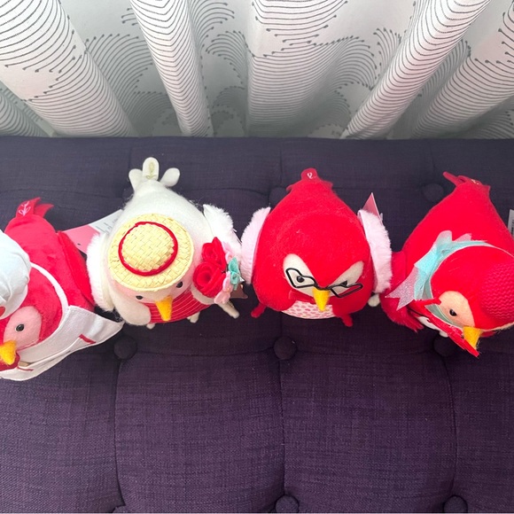 Target Spritz Feathery Friends 2023 Valentine’s Day Birds Set of 4 - Brand New - Picture 7 of 11